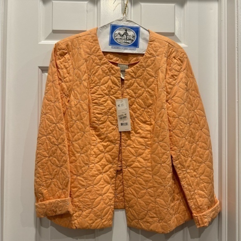 Sigrid Olsen quilted jacket blazer with sequin new spring Easter